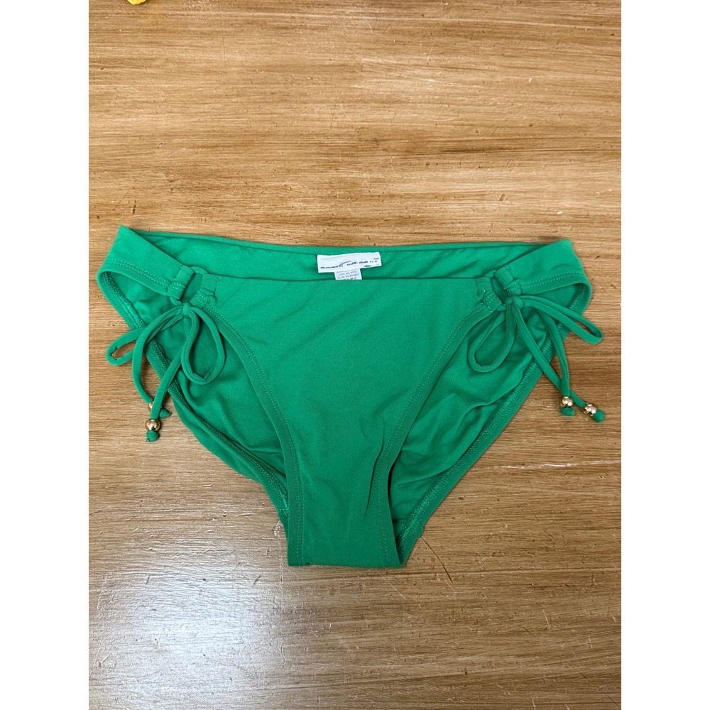 Robin Piccone Kelly Green Side Tie Bikini Bottoms Size M 181763